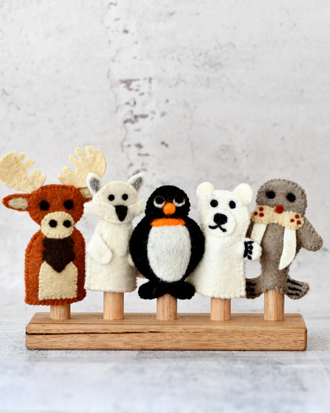 Polar Animals (Arctic and Anarctica)- Finger Puppet Set 極地動物手指布偶
