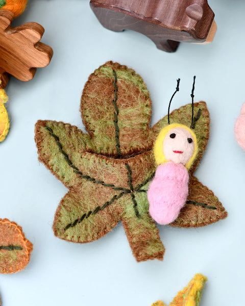 Felt Chesnut Leaf Baby 羊毛氈栗葉小寶寶