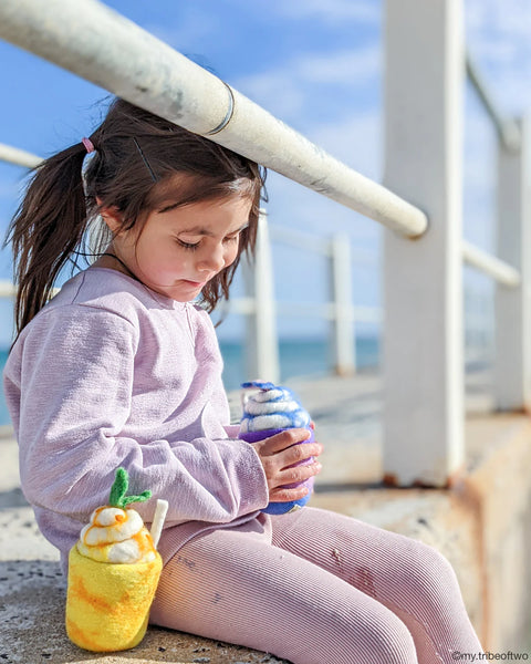 Felt Mermaid Milkshake 羊毛氈美人魚奶昔