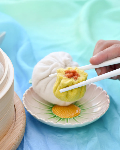 Felt Dim Sum Yum Cha Play Food Set 羊毛氈飲茶點心
