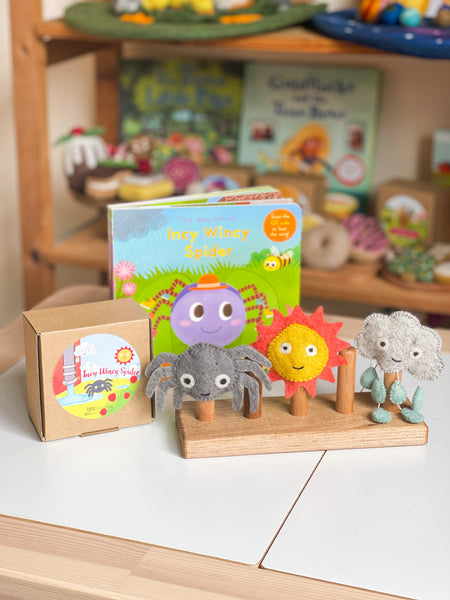 Itsy Bitsy Spider (Incy Wincy Spider), Finger Puppet Set 童謠手指布偶