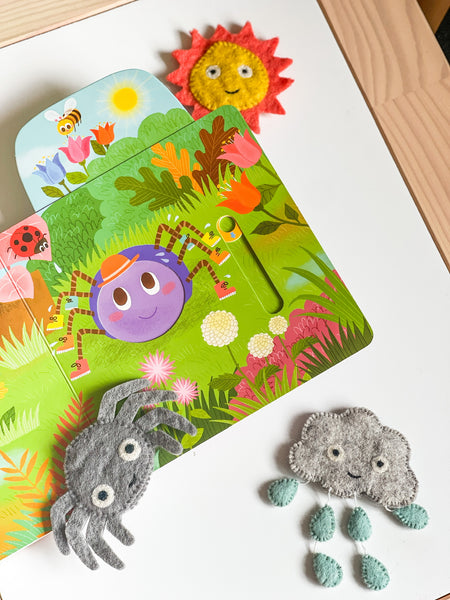 Itsy Bitsy Spider (Incy Wincy Spider), Finger Puppet Set 童謠手指布偶