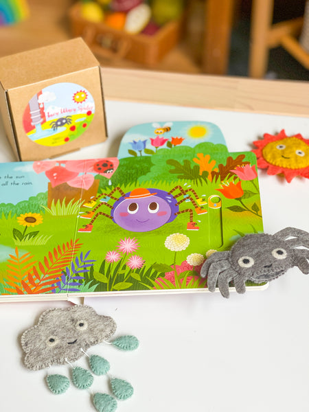 Itsy Bitsy Spider (Incy Wincy Spider), Finger Puppet Set 童謠手指布偶