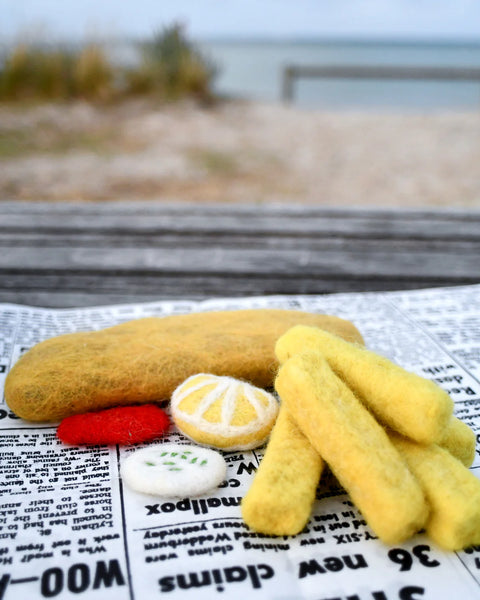 Felt Fish and Chips Stack 羊毛氈疊疊炸魚薯條