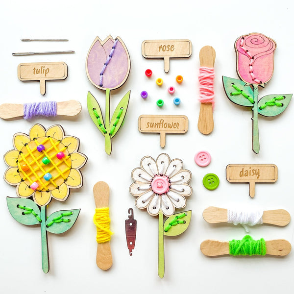 Montessorily x Bookishplayroom Flower Sewing Kit 小木花縫紉套裝