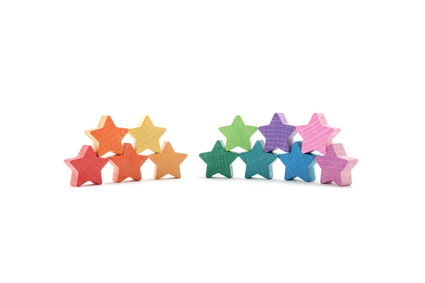 Wooden Star Stackers (12pcs) 小木星星(12件套裝)