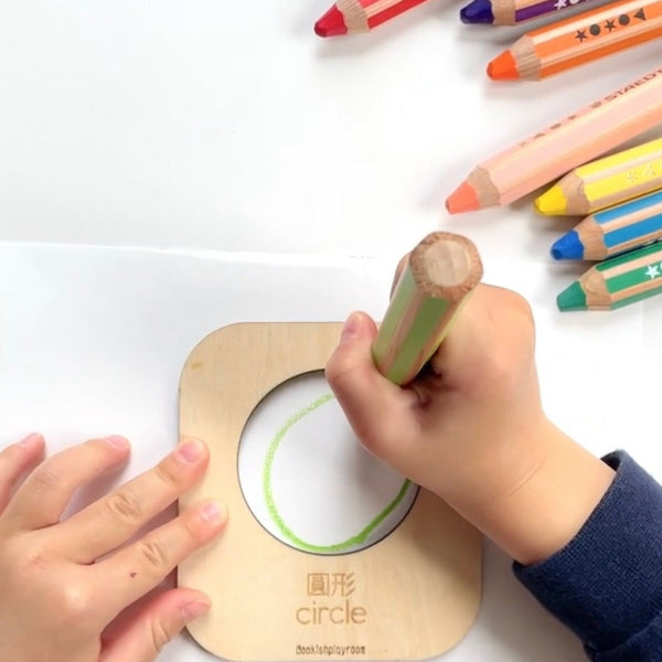 STAEDTLER Noris junior 140 3 in 1 kids' colouring pencil (18 Colors) 施德樓 特粗三合一水溶木顏色18色