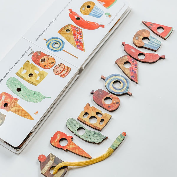 The Very Hungry Caterpillar Lacing Toy 好餓的毛毛蟲穿線木製玩具