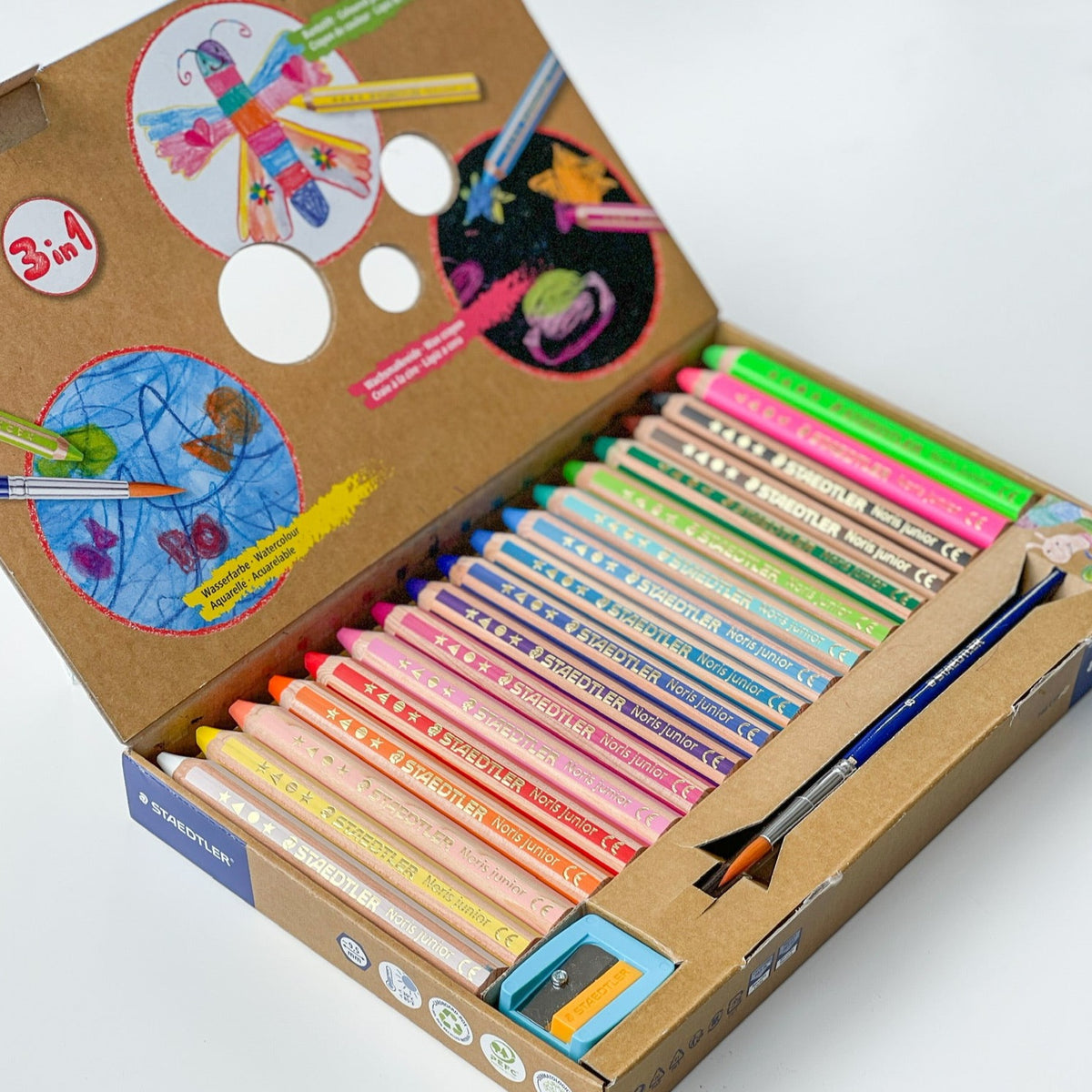 STAEDTLER Noris junior 140 3 in 1 kids' Colouring Pencil (12 Colors) 施 –  BookishPlayroom