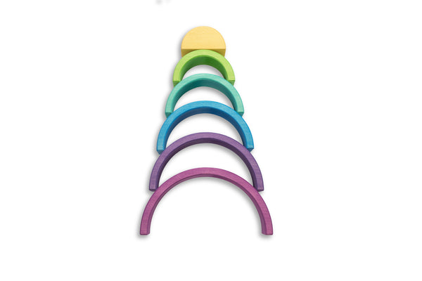 Rainbow Nesting Arch Purple (6pcs) 實木彩虹組合積木 (紫色 6件組裝)