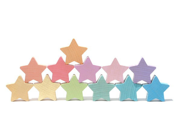 Wooden Star Stackers (12pcs) 小木星星(12件套裝)