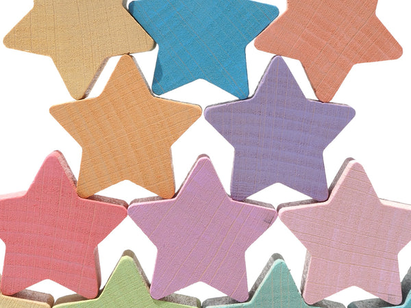 Wooden Star Stackers (12pcs) 小木星星(12件套裝)