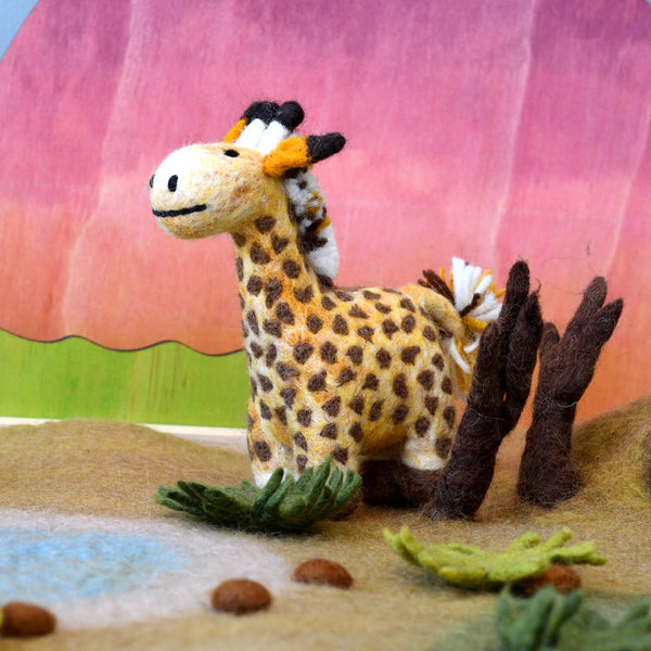 Felt Safari Giraffe Toy 非洲長頸鹿羊毛氈公仔