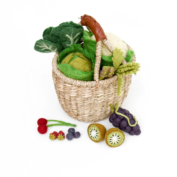 Felt Vegetables and Fruits Set C- 15 pieces 羊毛氈蔬果15件套裝C