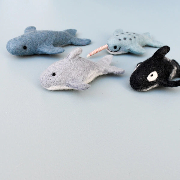 Felt Ocean Marine Mammals Toys 海洋哺乳類動物羊毛氈公仔套裝