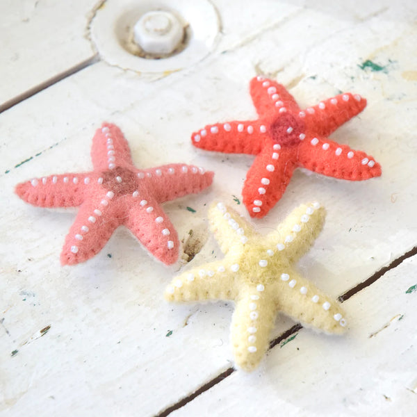 Felt Starfish - Set of 3 羊毛氈海星套裝