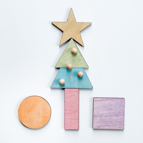 Wooden Shape Puzzles 蒙特梭利形狀木製拼圖