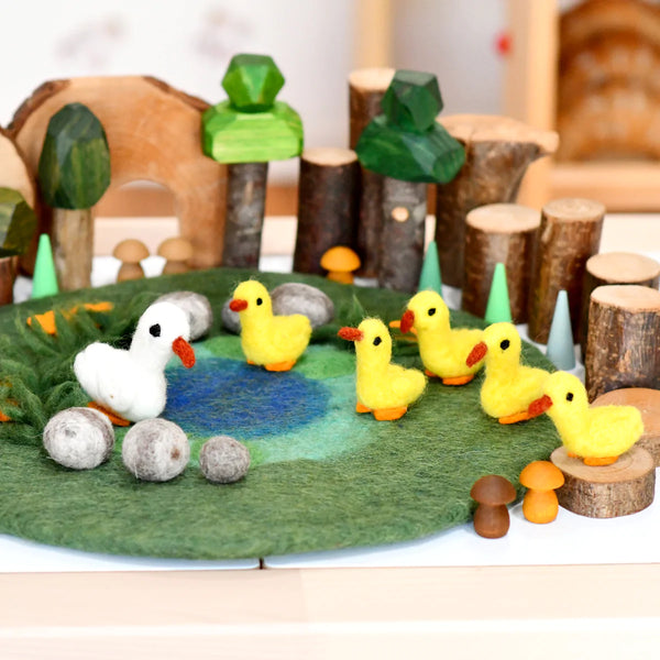 Duck Pond with 6 Ducks Play Mat Playscape 小池塘場景遊戲墊