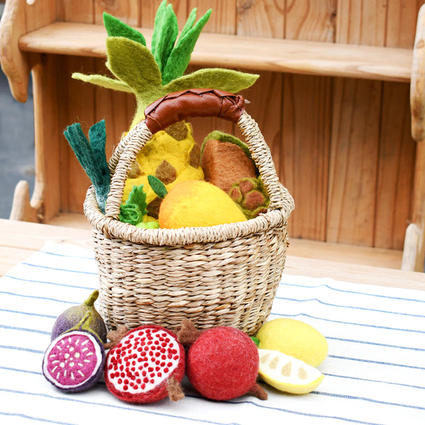 Felt Vegetables and Fruits Set D- 12 Pieces 羊毛氈蔬果12件套裝D
