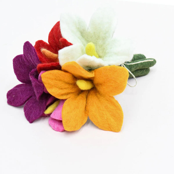 Felt Flowers Set of 5 (Set B)