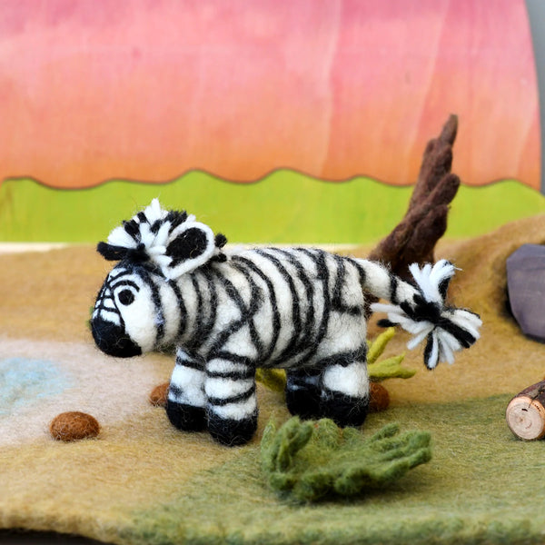 Felt Safari Zebra Toy 非洲斑馬羊毛氈公仔