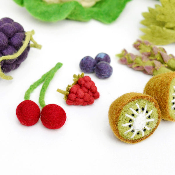 Felt Vegetables and Fruits Set C- 15 pieces 羊毛氈蔬果15件套裝C