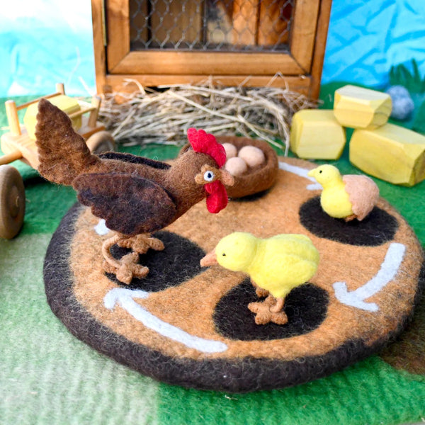 Felt Lifecycle of a Chicken 小雞生命週期教材
