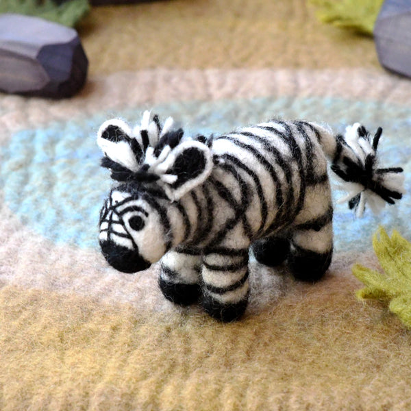 Felt Safari Zebra Toy 非洲斑馬羊毛氈公仔