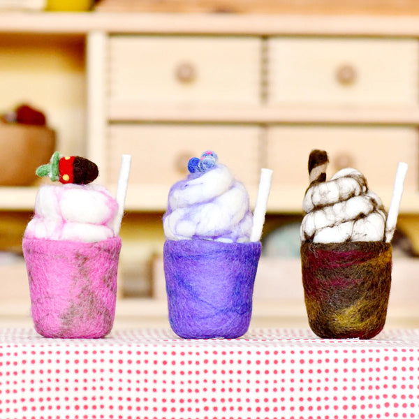 Felt Chocolate Milkshake羊毛氈巧克力奶昔