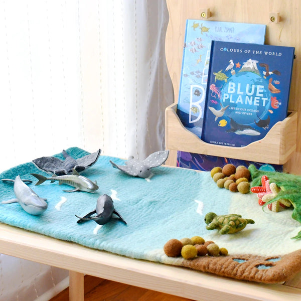 Sea, Beach and Rockpool Play Mat Playscape 海灘海洋場景遊戲墊