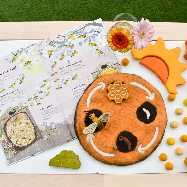 Felt Lifecycle of a Honey Bee 蜜蜂生命週期教材