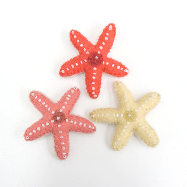 Felt Starfish - Set of 3 羊毛氈海星套裝