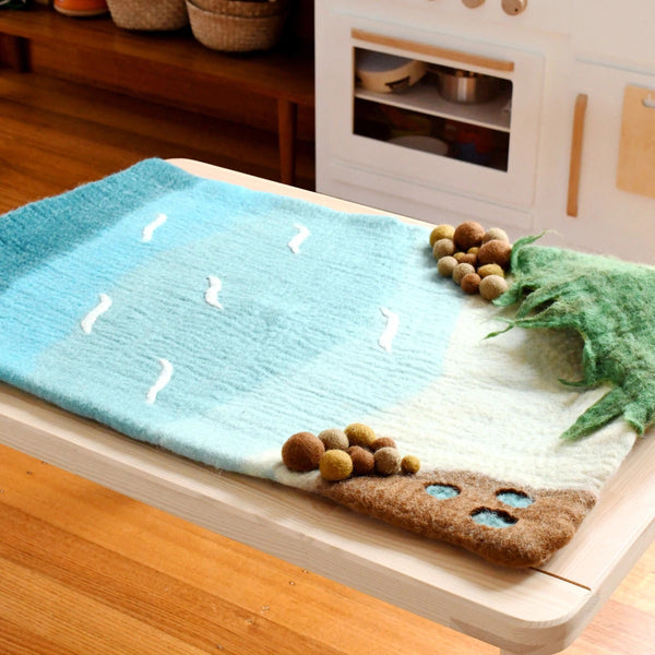 Sea, Beach and Rockpool Play Mat Playscape 海灘海洋場景遊戲墊