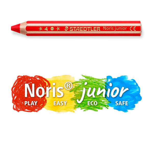 STAEDTLER Noris junior 140 3 in 1 kids' Colouring Pencil (12 Colors)  施德樓 特粗三合一水溶木顏色12色