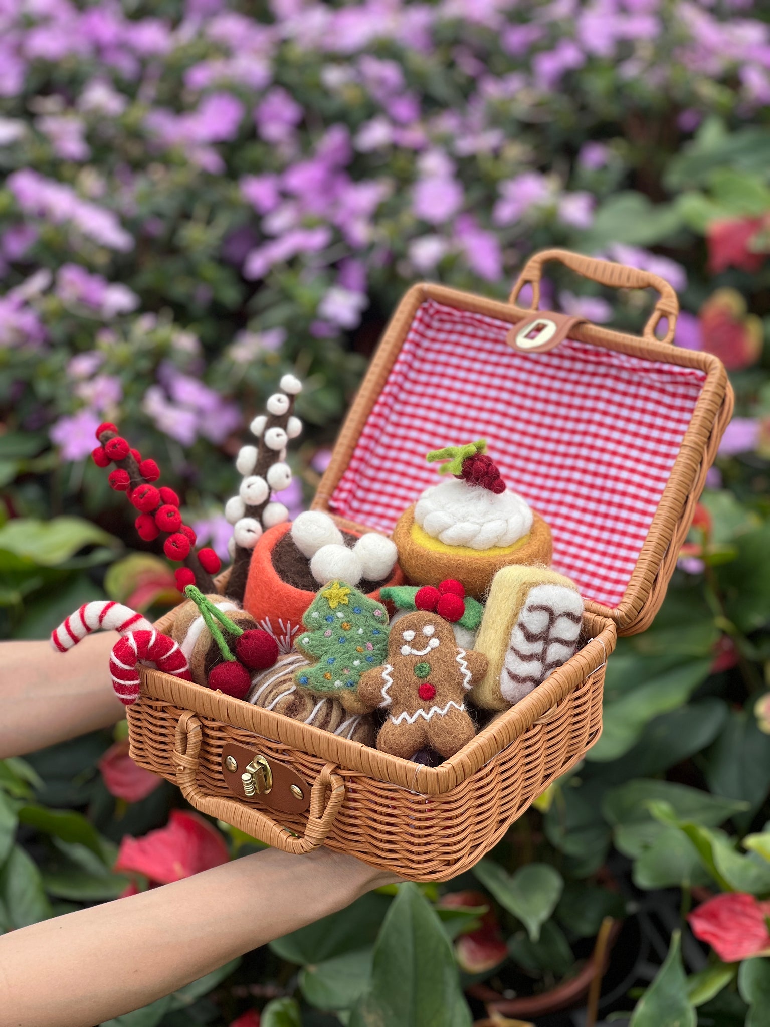 Grazing Box of Christmas Felt Play Food Set A