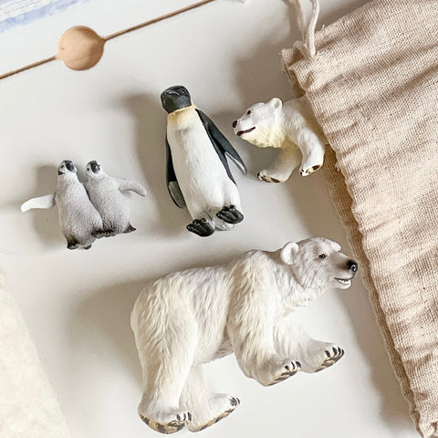 CollectA Polar Animal Figurines 仿真冰雪極地動物玩具系列