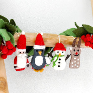 Felt Christmas Ornaments (Set of 4)  聖誕掛飾系4件套裝