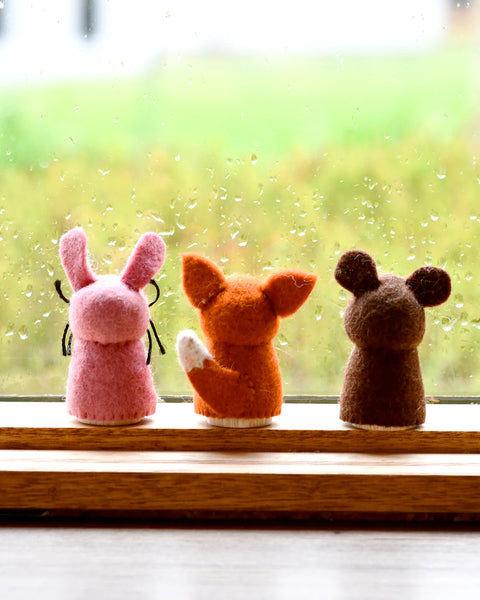 Woodland Peg Dolls Set - Rabbit, Bear and Fox 森林小木人系列套裝