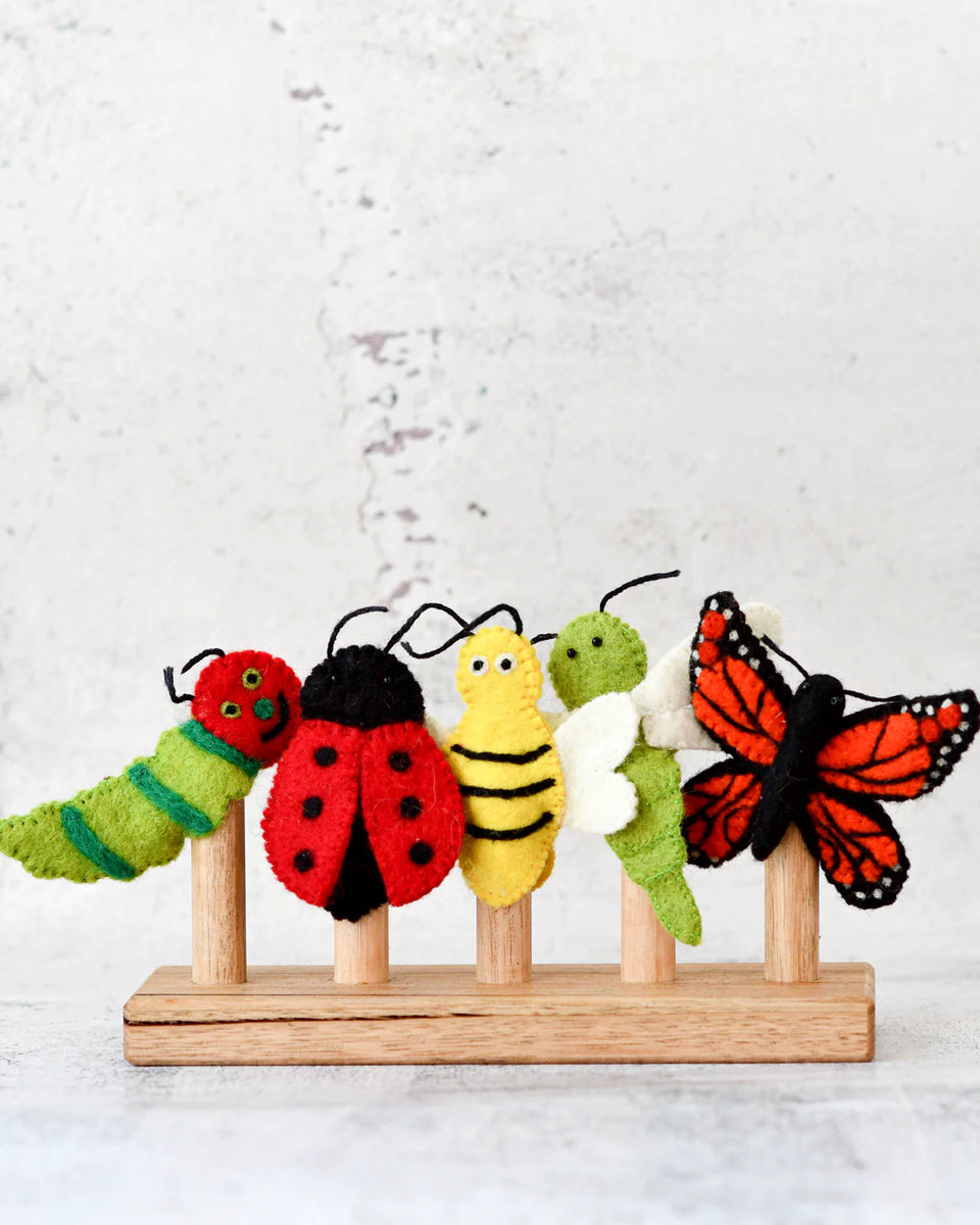 Insects and Bugs- Finger Puppet Set 小蟲蟲手指布偶 – BookishPlayroom