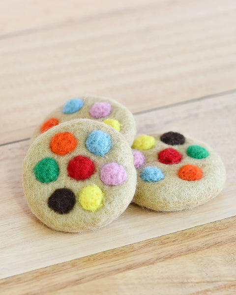 Felt Soft M&M Colourful Cookie (羊毛氈M&M曲奇餅）