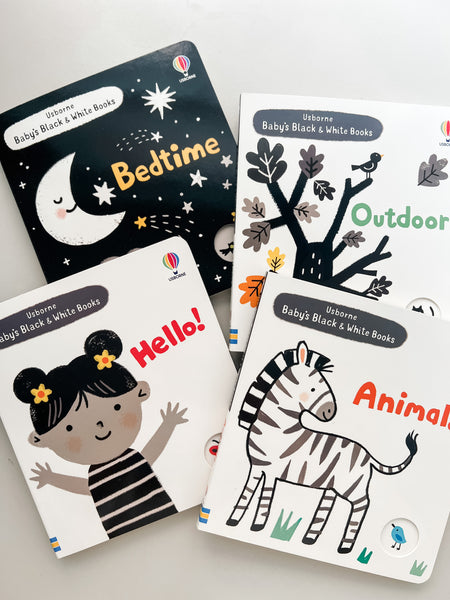 Usborne Baby’s Black and White Books (Set of 4)