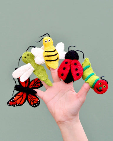 Insects and Bugs- Finger Puppet Set 小蟲蟲手指布偶