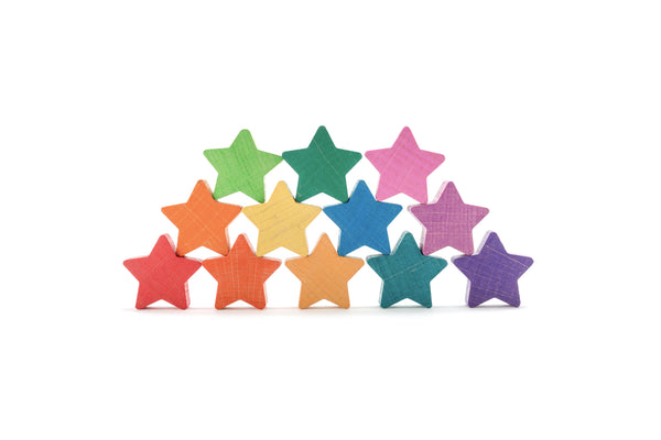 Wooden Star Stackers (12pcs) 小木星星（12件套裝）