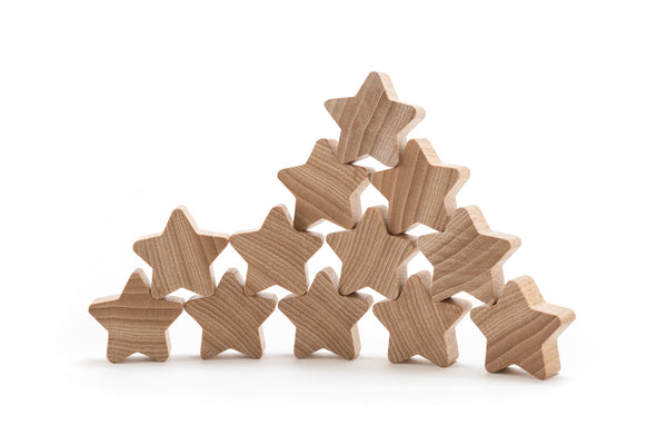 Wooden Star Stackers (12pcs) 小木星星（12件套裝）