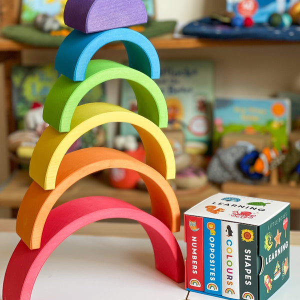 Newborn Set- Rainbow Nesting Arch and Little Boxes