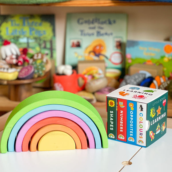 Newborn Set- Rainbow Nesting Arch and Little Boxes