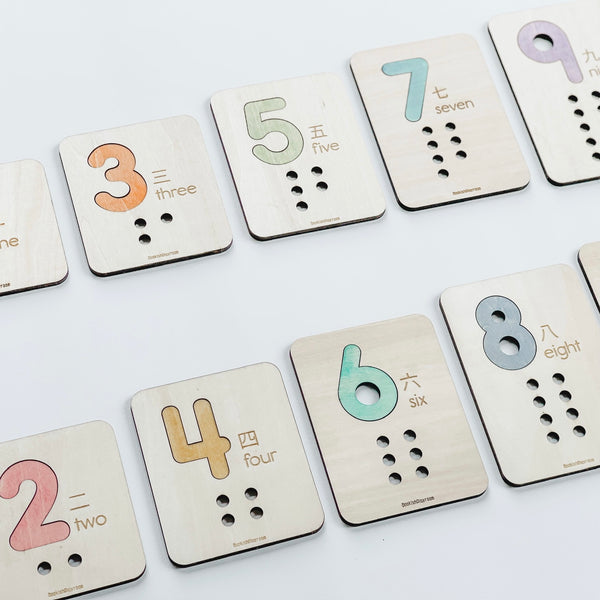 Wooden Number Puzzles and Counting Trays 蒙特梭利早教數學木製拼圖