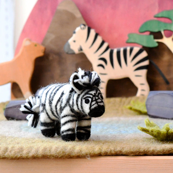 Felt Safari Zebra Toy 非洲斑馬羊毛氈公仔