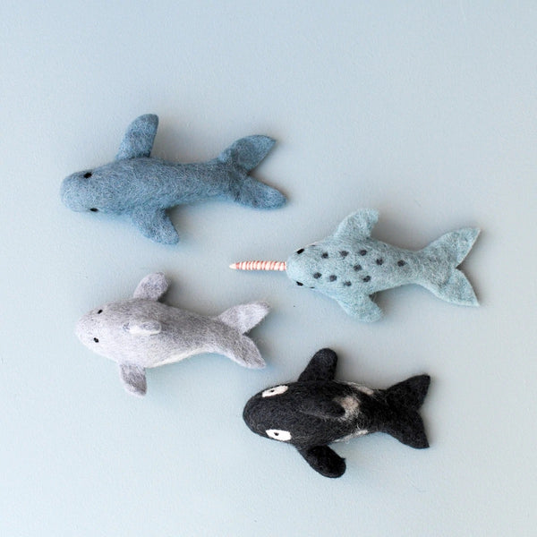 Felt Ocean Marine Mammals Toys 海洋哺乳類動物羊毛氈公仔套裝