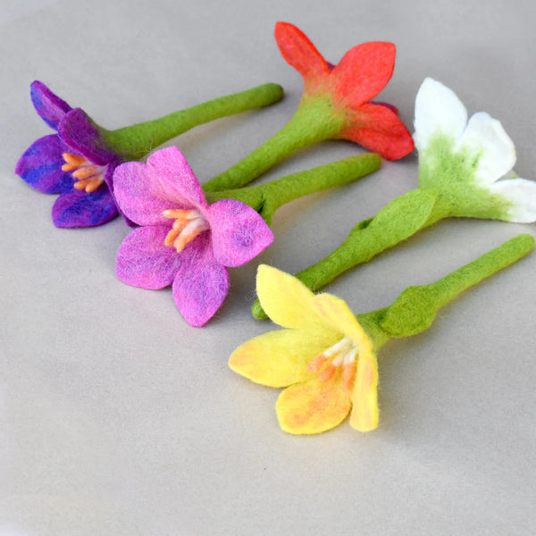 Felt Flowers Set of 5 (Set A)